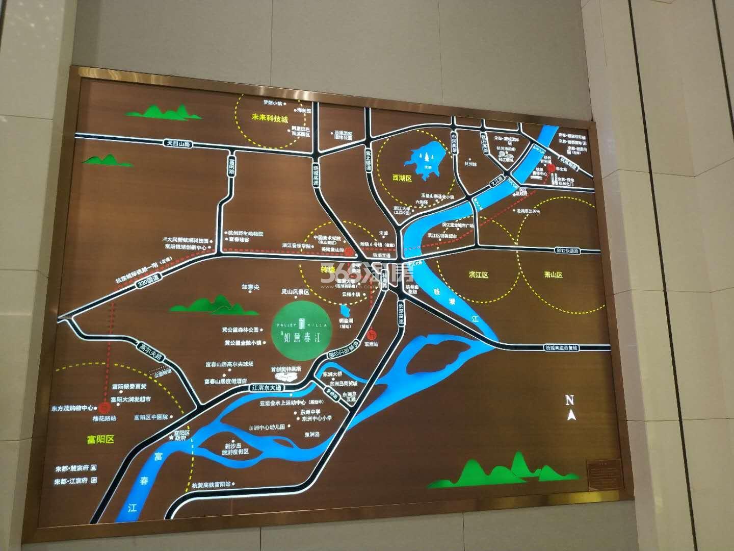 宋都如意春江区域沙盘实景图 2018.9摄