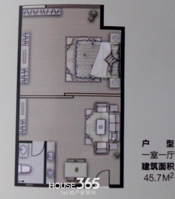 克拉公寓45.7平米