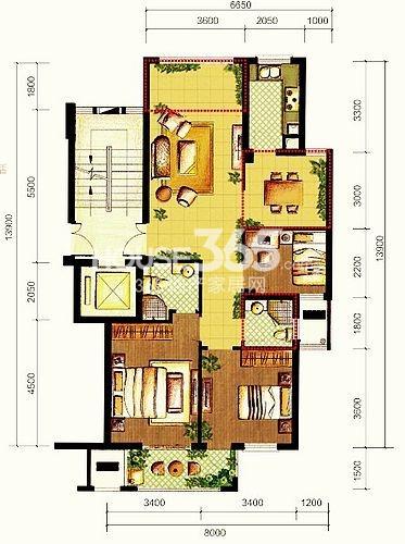汇宇和庭户型图H户型