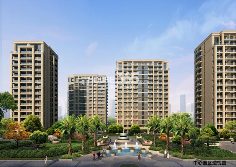 中国铁建国际花园 中心园区效果图