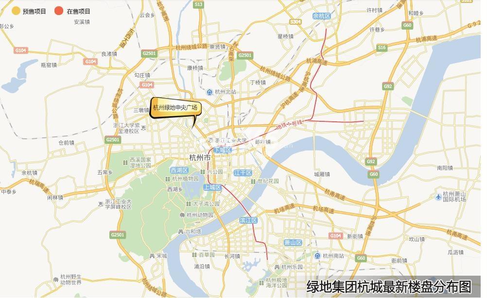 绿地中央广场交通图