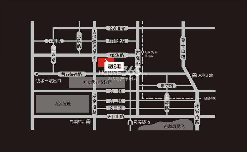 爱尚里交通图