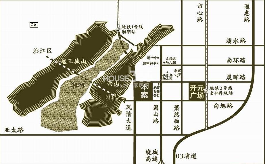 开元名郡交通图