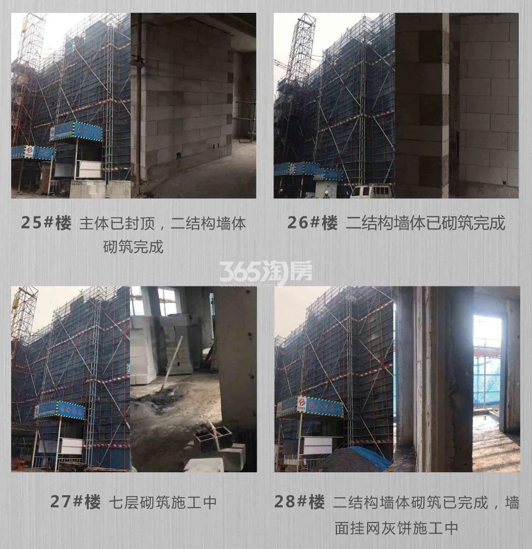 金地玖峯汇25-28#工程进展（2019.01）