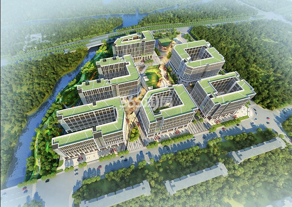 杭州泰禾中央广场项目整体鸟瞰图