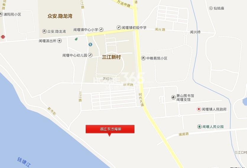 滨江东方海岸区位图