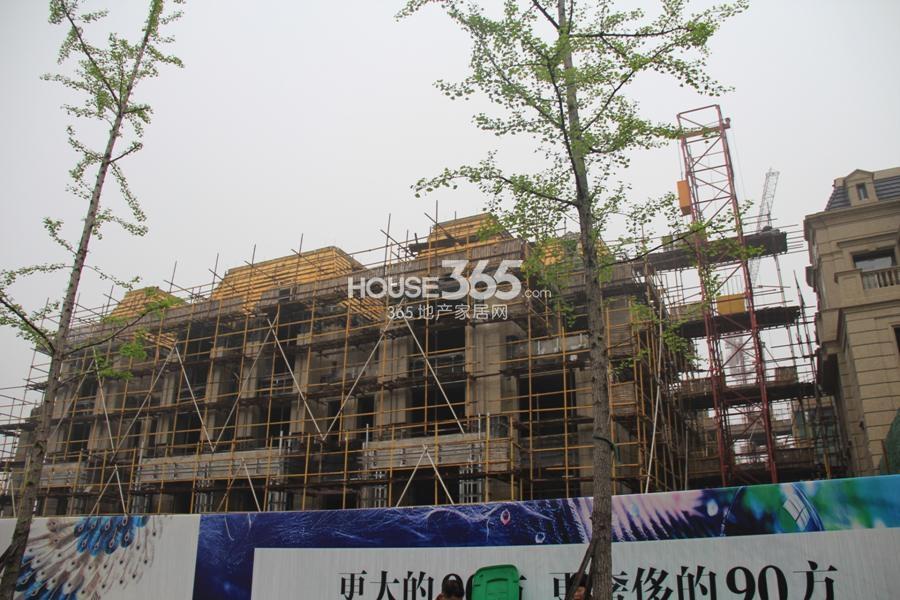 顺发恒园别墅施工进度实景图 2014.4.12摄 