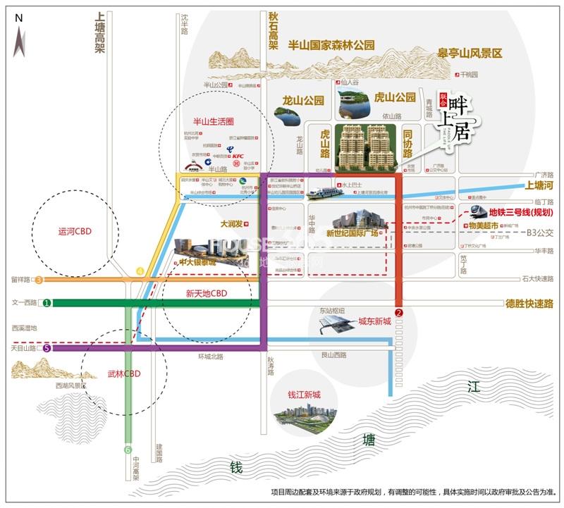 联合畔上居项目大区位