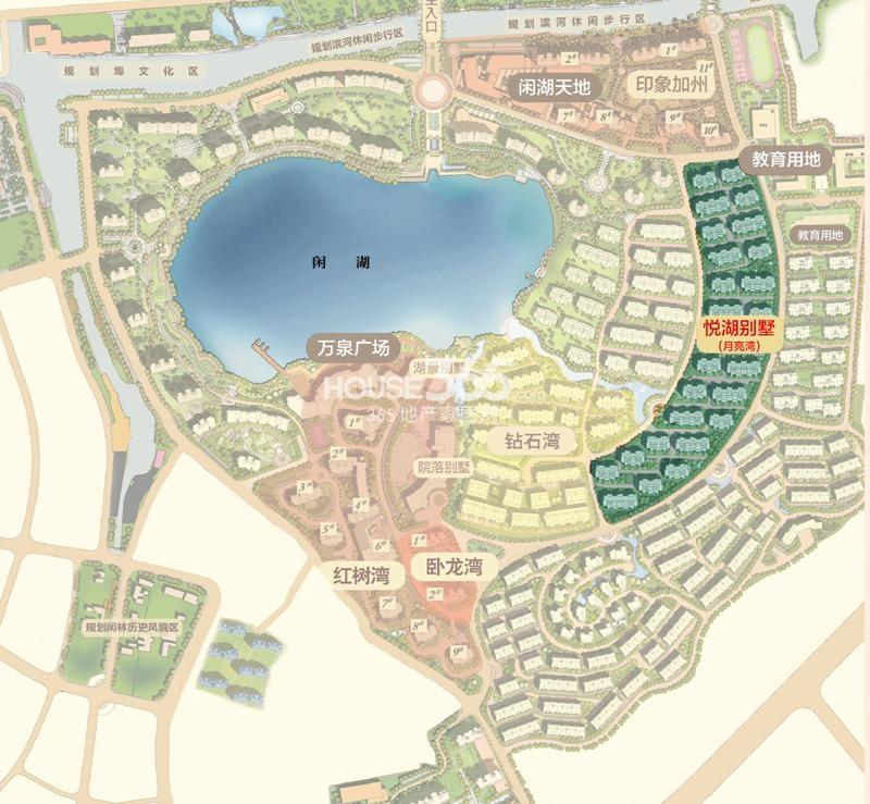东海闲湖城排屋周边道路实景_杭州东海闲湖城悦湖别墅_杭州新房网_365淘房