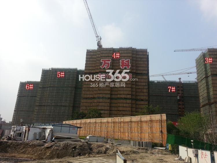 万科紫台3、4、5、6、7号楼实景图 （2014.6.10摄）