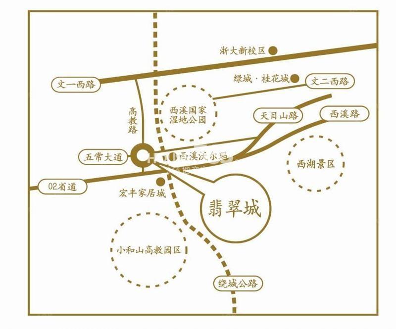 翡翠城交通图
