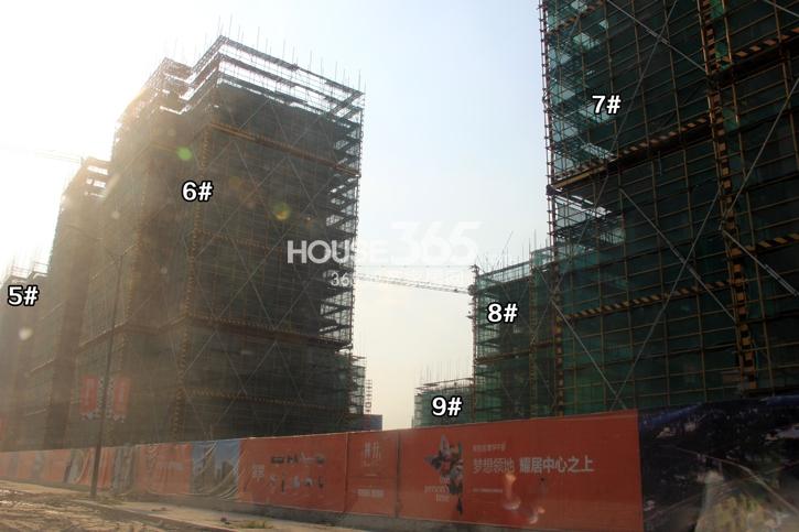 中大普升5、6、7、8、9号楼现场施工实景图 2014.7.29摄