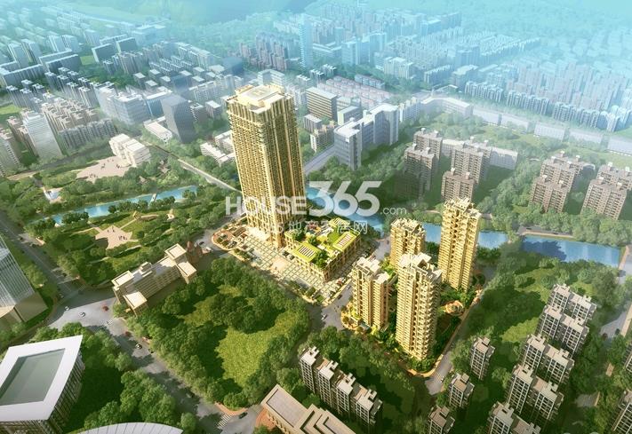 和合财富中心项目鸟瞰图
