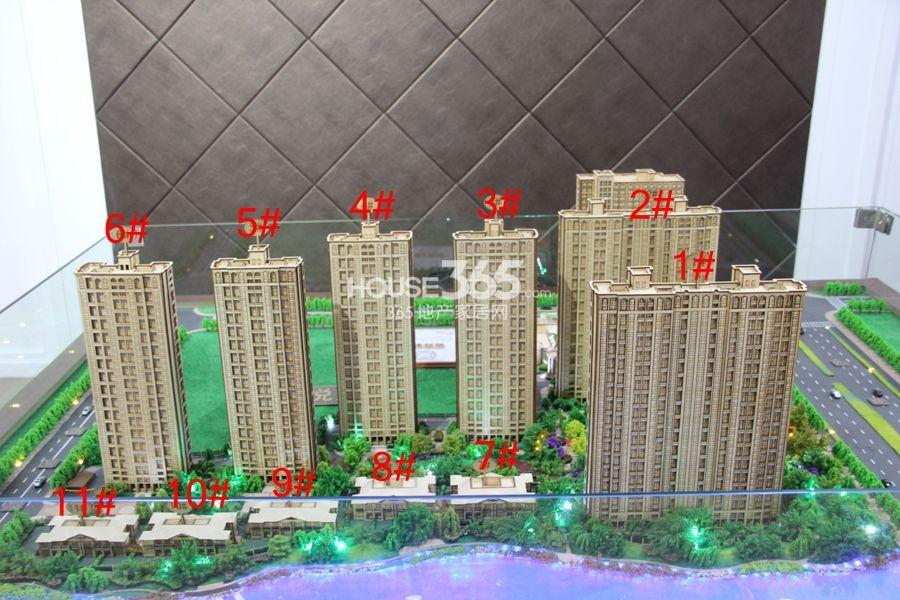 众安朝阳8号楼栋分布沙盘
