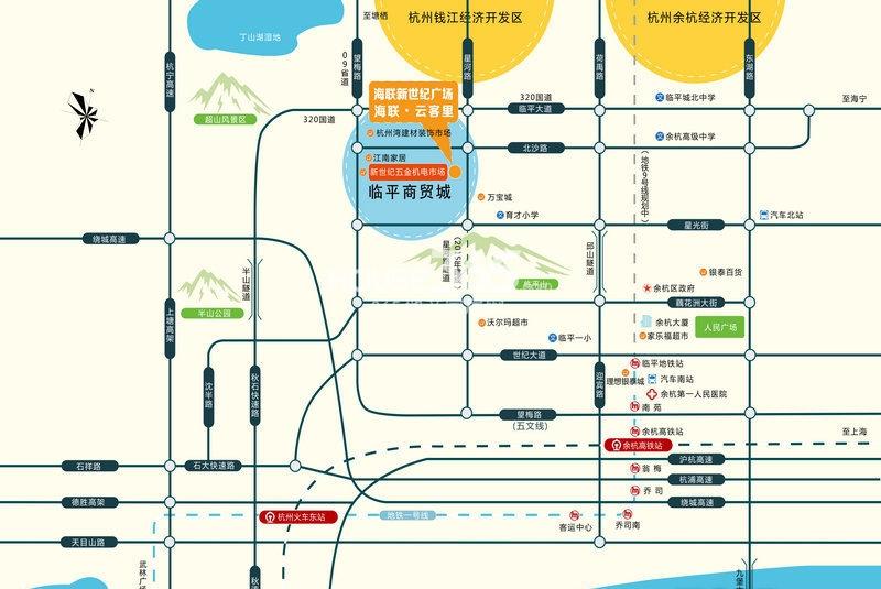 海联云客里大区位图