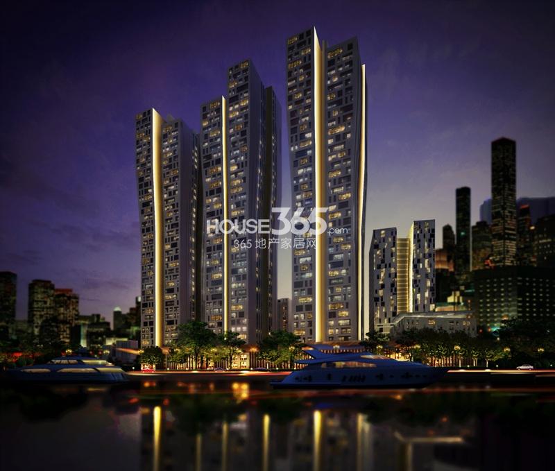 银杏汇项目夜景效果图