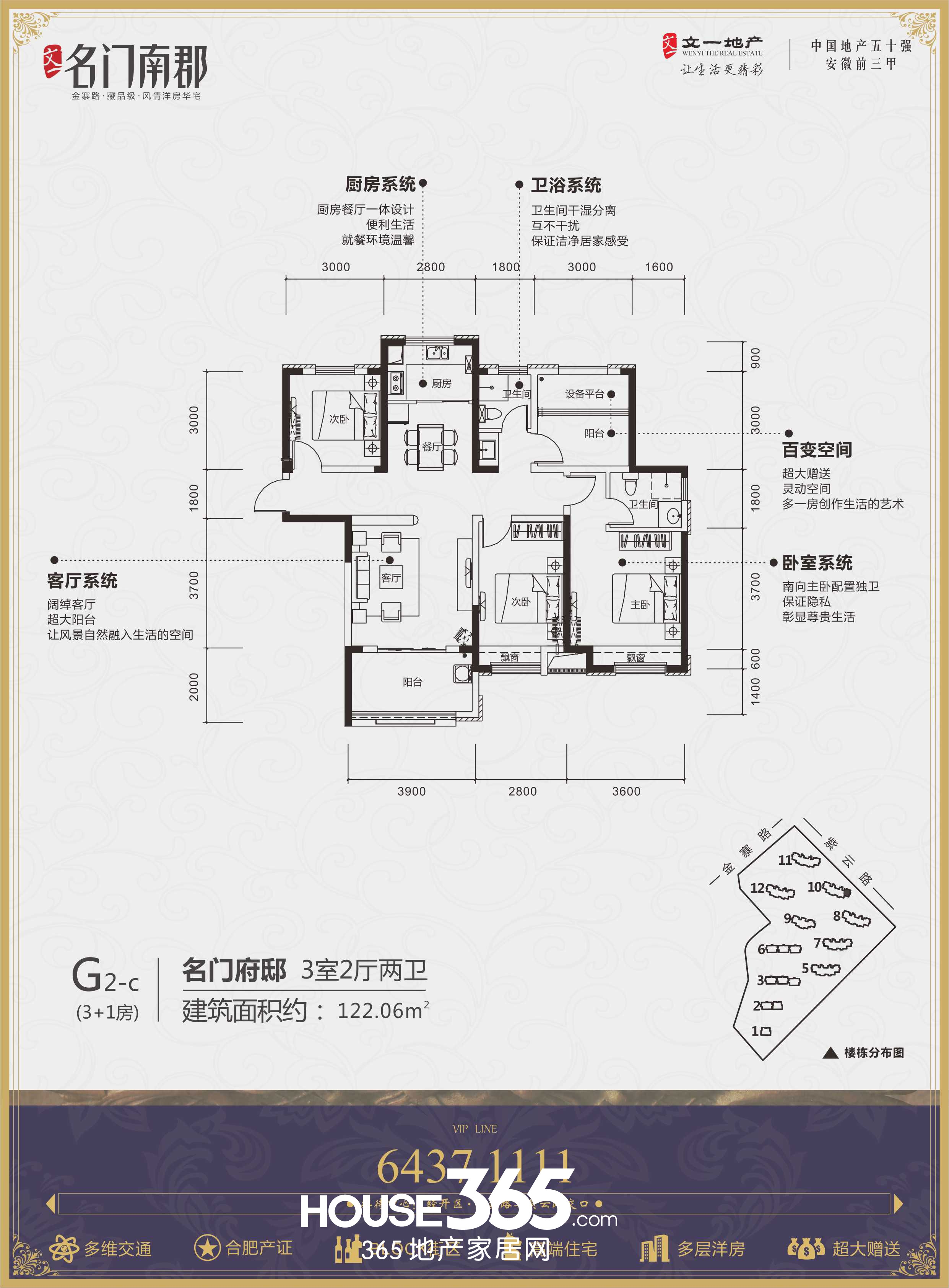 文一名门南郡G2-C户型