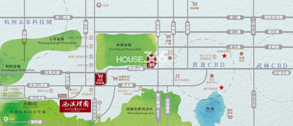 佳兆业西溪璞园交通图
