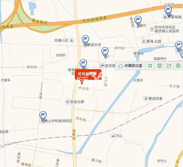 经纬御贤府交通图