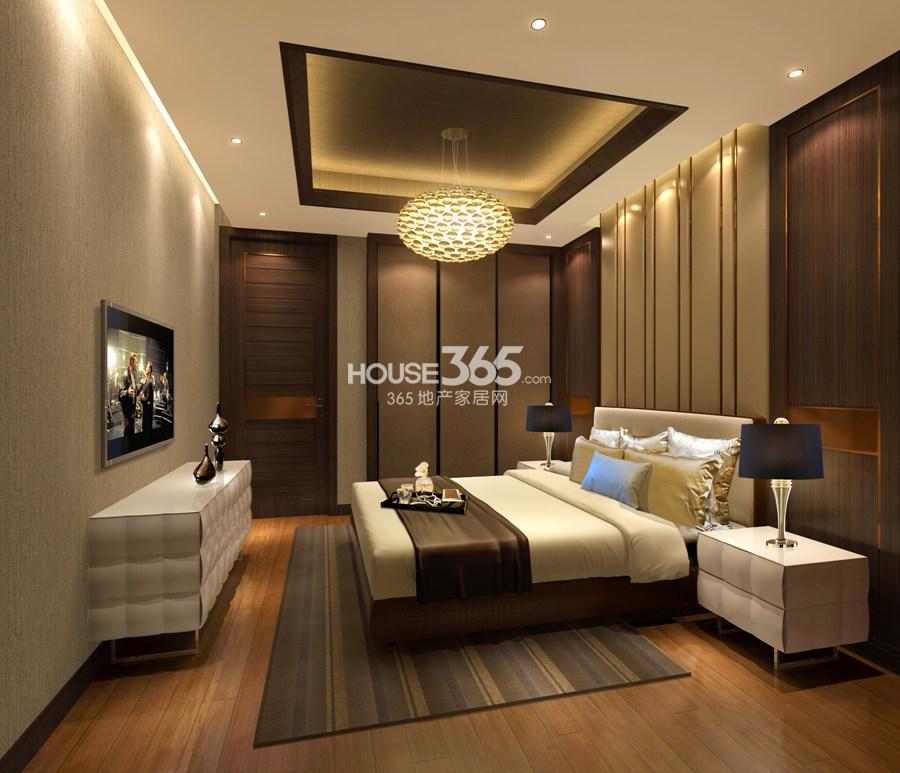 绿地华家池1号A1户型90方——主卧效果图