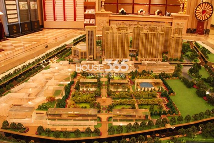 嘉丰万悦城项目现场沙盘全景图