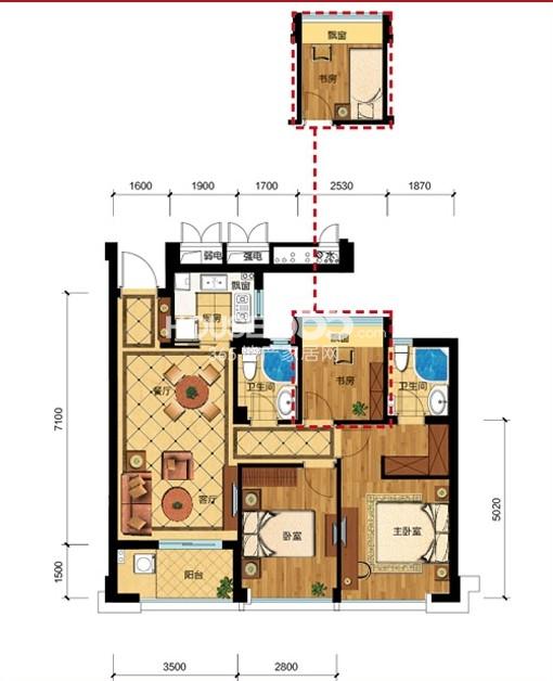 杭州滨江金色江南楼盘户型图_杭州365淘房