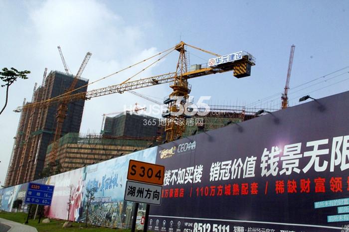 华元欢乐城项目施工进程图（2014.11）