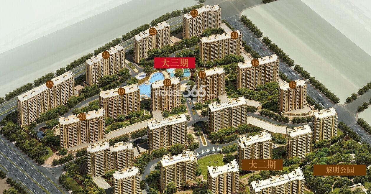 滨江金色黎明大三期楼栋分布图
