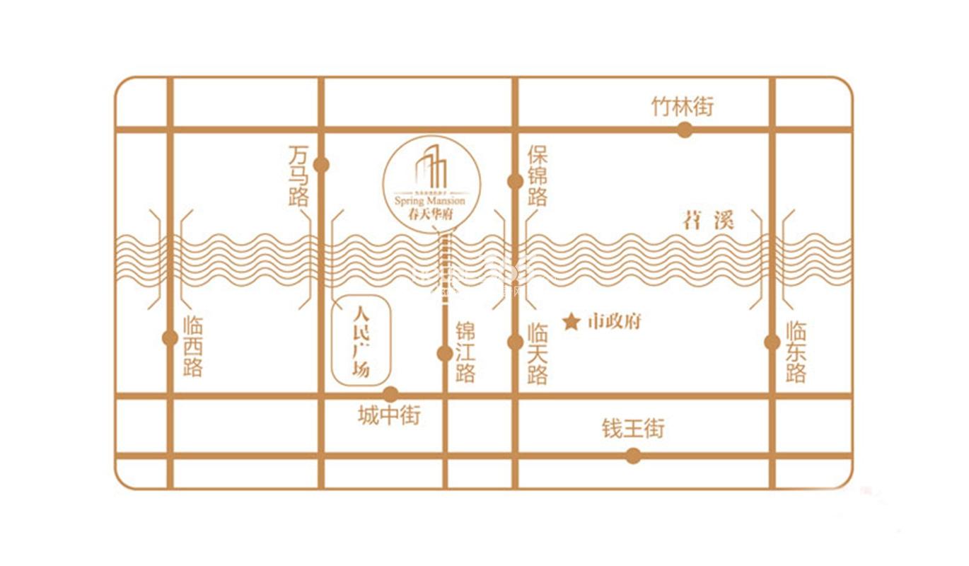 春天华府交通图