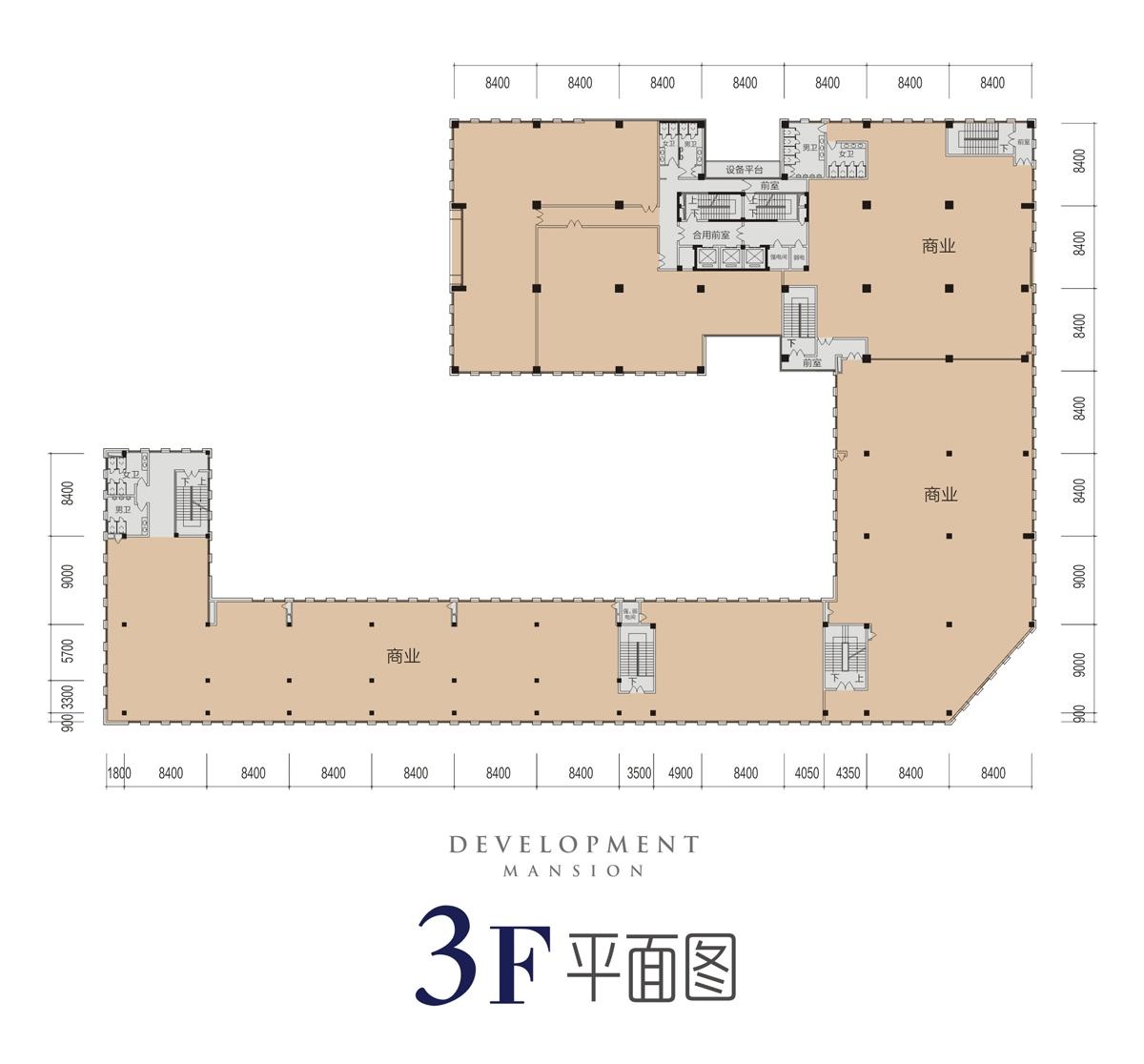 之江发展大厦3F平面图