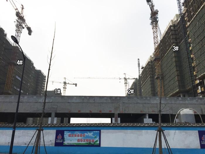 天阳晴朗3、4号楼施工实景图 2015年1月摄
