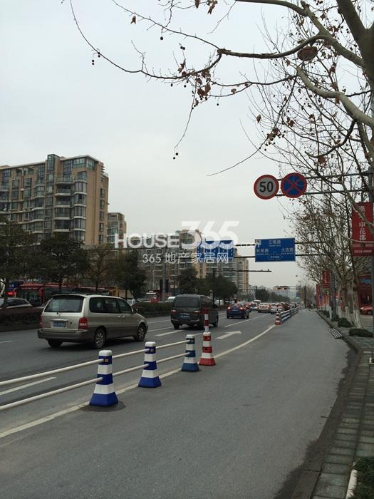 2015年1月份汉嘉申花郡项目周边丰庆路
