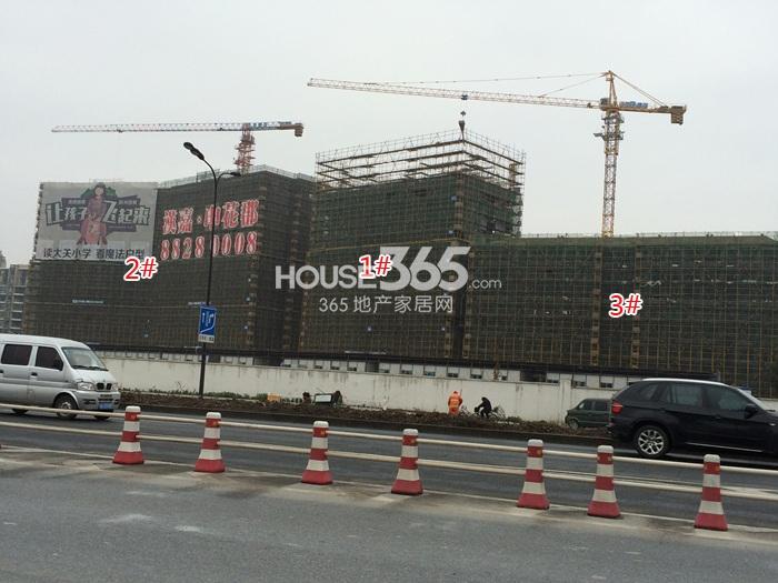 2015年1月份汉嘉申花郡项目实景--1-3号楼