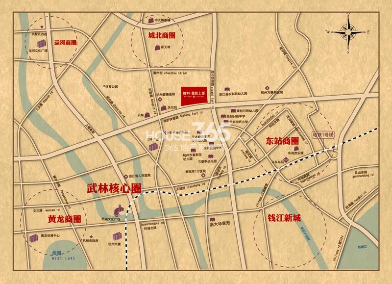 首开武林8栋交通图