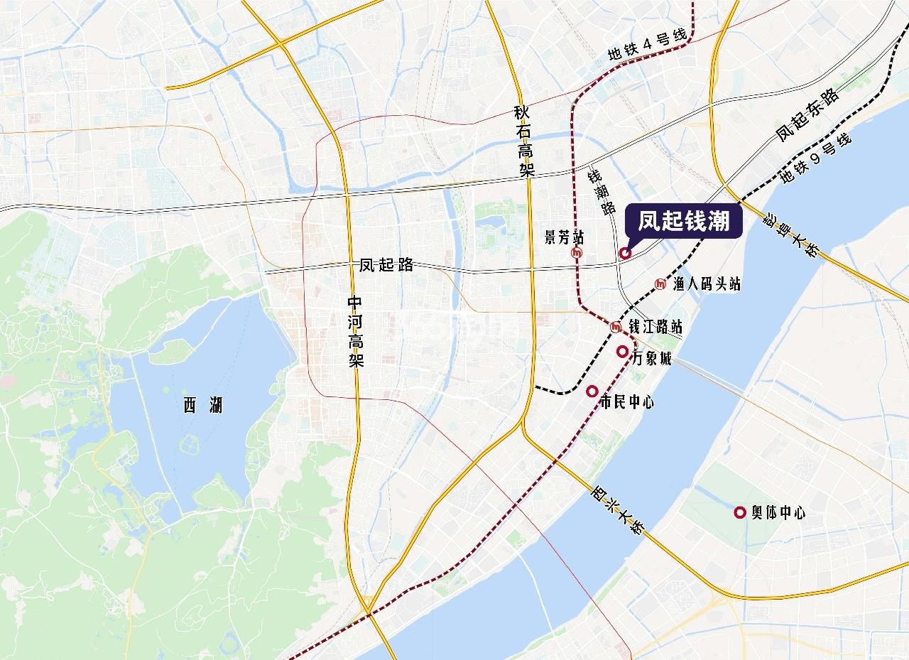 杭凤府区位图