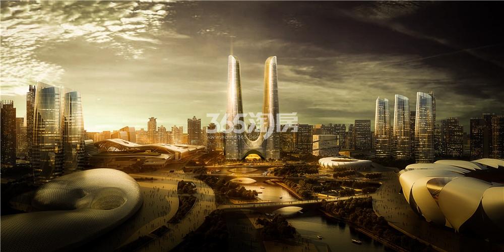 绿地宋都杭州之门效果图