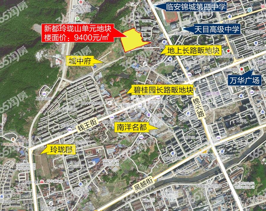 新都玲珑山单元地块区位图