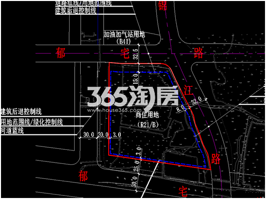 滨江良渚新城商住地（64号地块）红线图