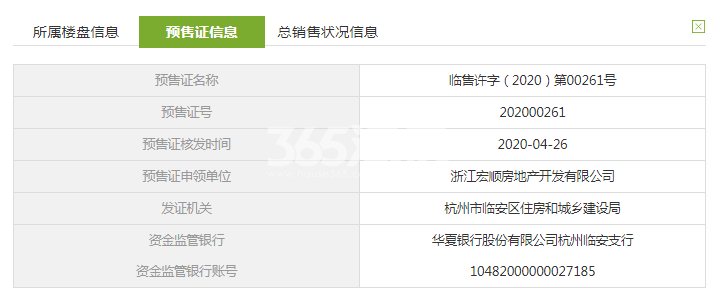 绿城曼陀花园（四期）D7#预售证信息