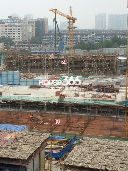 世茂天宸2、5号楼施工进度 2015年5月摄