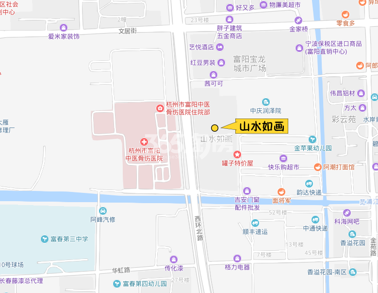 山水如画交通图