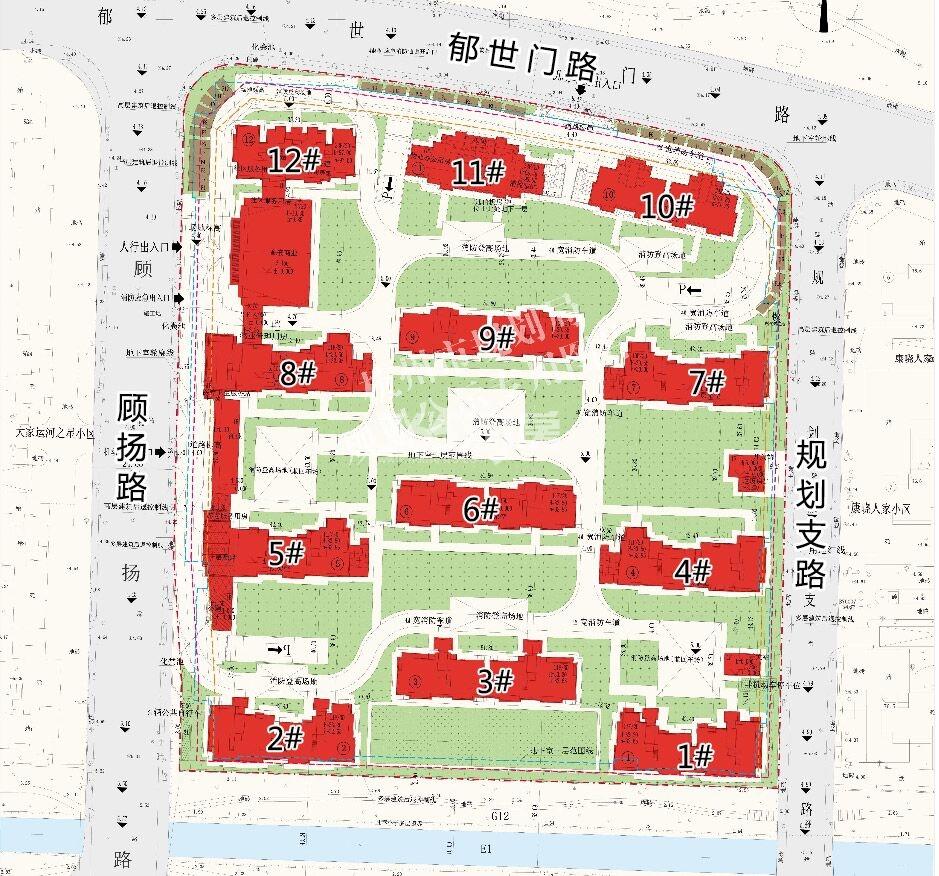 金科运河新城57号地块规划总平面图