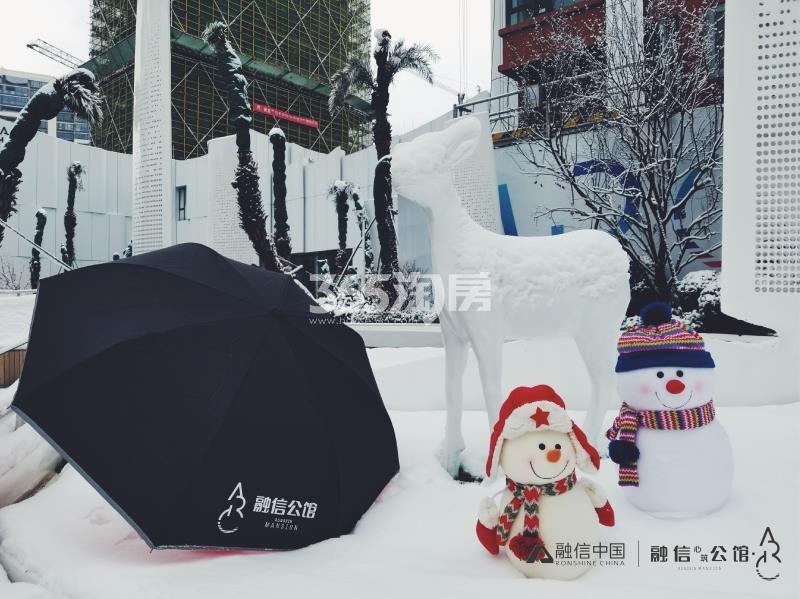 2018年1月融信公馆ARC示范区雪景