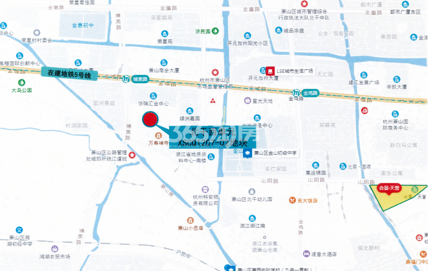 滨江博语华庭交通图