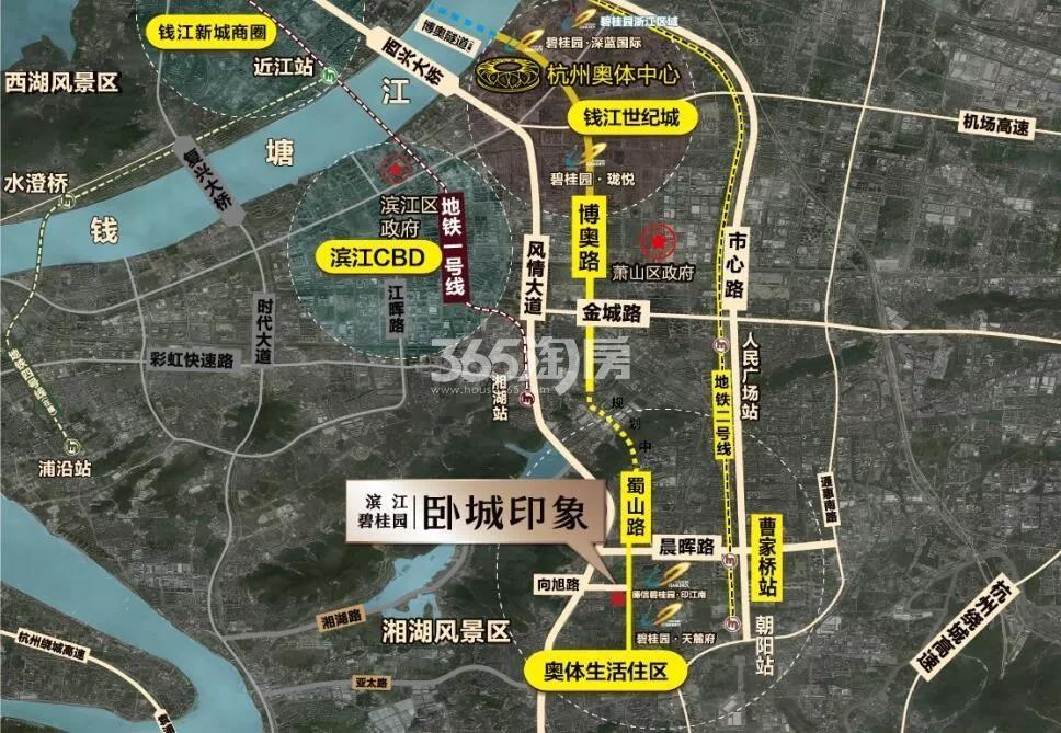 滨江碧桂园卧城印象区域图