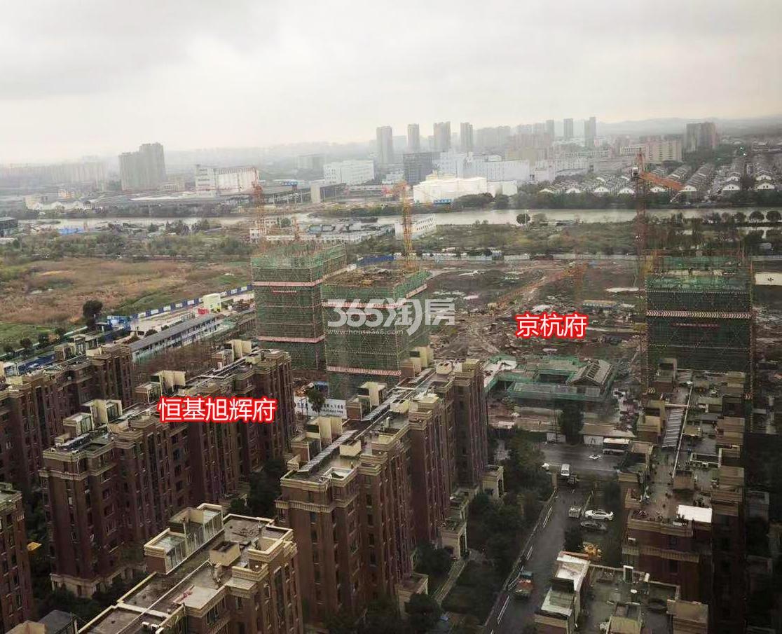 2018年12月京杭府工地及周边俯拍