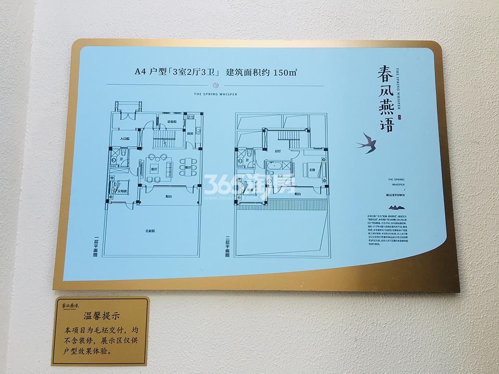 蓝城春风燕语A4户型约150㎡样板间