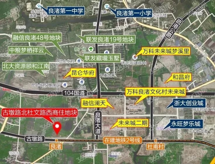 保利融信良渚商住地区位图