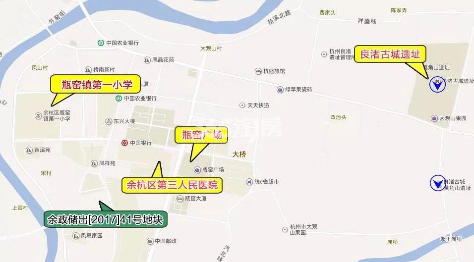 碧桂园瓶窑地块区位