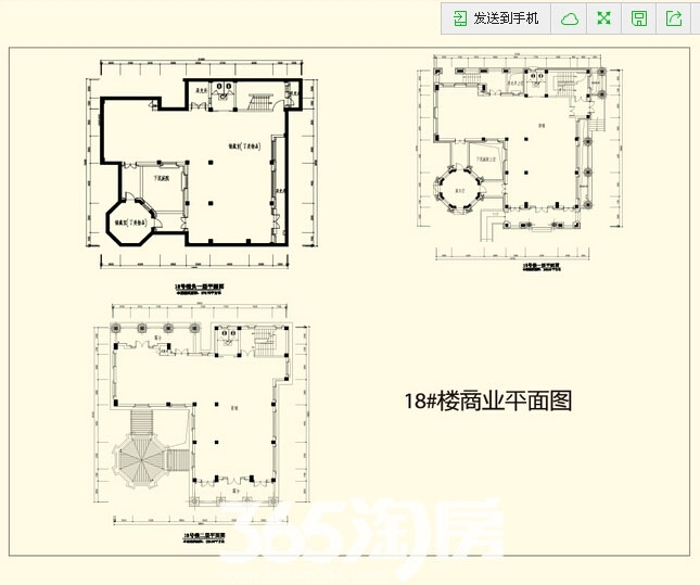 淮矿和平盛世18#商业平面图